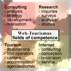 Web-Tourismus: fields of competence