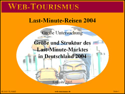 Studie: Last-Minute-Reisen 2004
