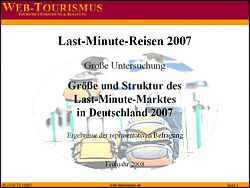 Studie: Last-Minute-Reisen 2007